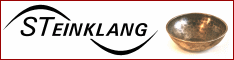 STEINKLANG - Klangschalen, Gongs und andere Obertoninstrumente f&uuml;r
Therapie, Musik und Meditation in ausgesuchter Qualit&auml;t. Versandhandel
mit Fachberatung, Klangstudio und eigener Herstellung.