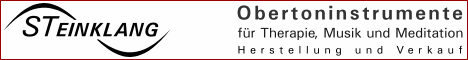 STEINKLANG - Klangschalen, Gongs und andere Obertoninstrumente f&uuml;r Therapie, Musik und Meditation in ausgesuchter Qualit&auml;t. Versandhandel mit Fachberatung, Klangstudio und eigener Herstellung.